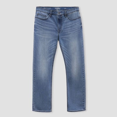 New - Goodfellow & Co Men's Mid Rise Athletic Fit Relaxed Leg Ankle Jeans Midweight Goodfellow & CoBullseye Deals