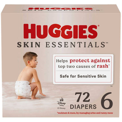 New - Huggies Skin Essentials Luxury Diapers  - Size 6 - 72ct