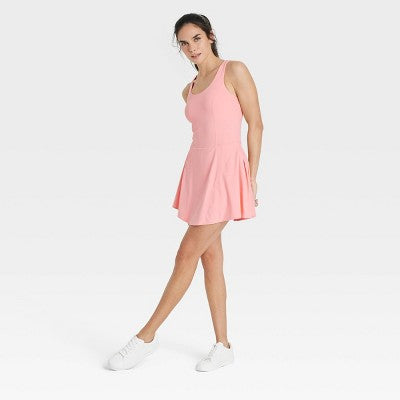 New - JoyLab Women's Knit Lace Up Active Athletic Tennis Dress with Pockets JoyLabBullseye Deals