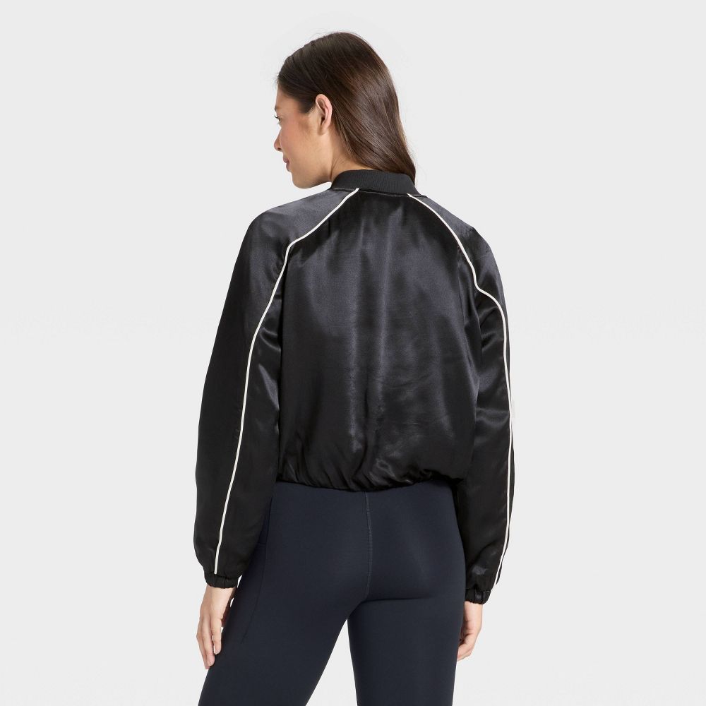New - Women's Piped Track Jacket - All In Motion™ Black M
