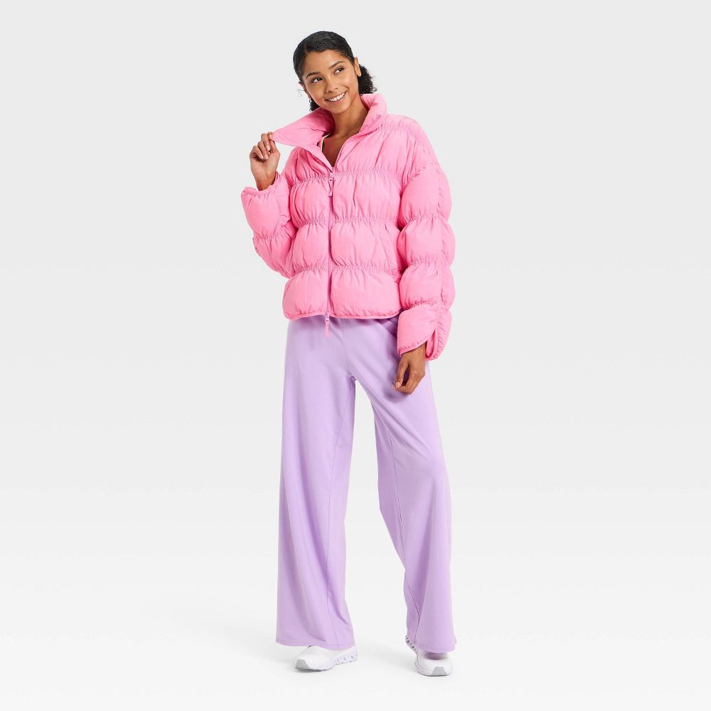 New - Women's Puffer Jacket - JoyLab™ Light Pink L