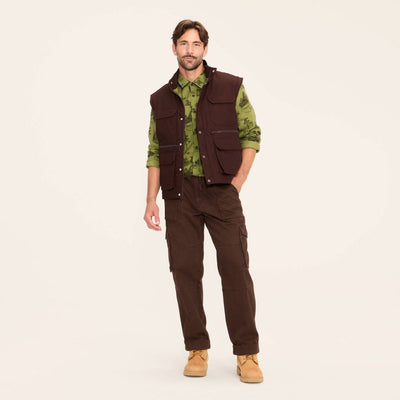 Open Box - Men's Fisherman Vest - Woolrich x Target Brown S