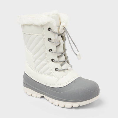 Open Box - Kids' Skylar Easy-On Winter Boots - All In Motion™ Cream 2