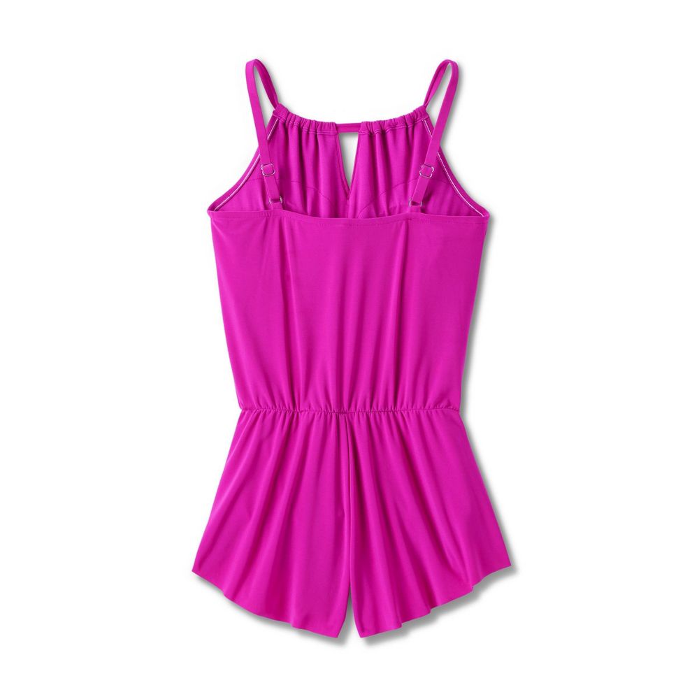 New - Aqua Green Women's Swim Romper One Piece Swimsuit with Pocket UPF 50+ Aqua GreenBullseye Deals