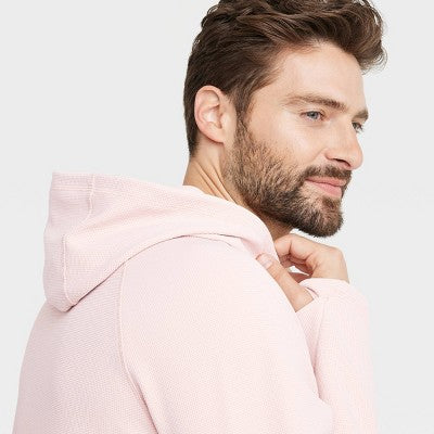 Open Box - All In Motion Men's Pullover Hooded Waffle Knit Hoodie Athletic Fit All in MotionBullseye Deals