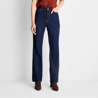 New - Women's High-Rise Flare Denim Pants - Future Collective with Reese Blutstein Future Collective with ReeseBullseye Deals