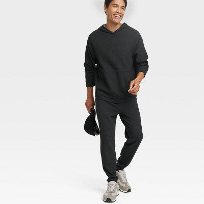 New - All In Motion Men's Textured Fleece Cotton Joggers Midweight Sweatpants All in MotionBullseye Deals