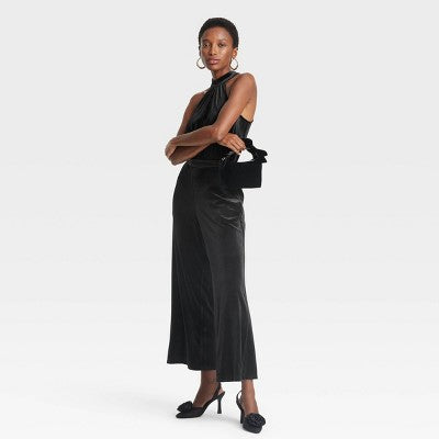 New - Women's Velvet Jumpsuit - A New Day A New DayBullseye Deals
