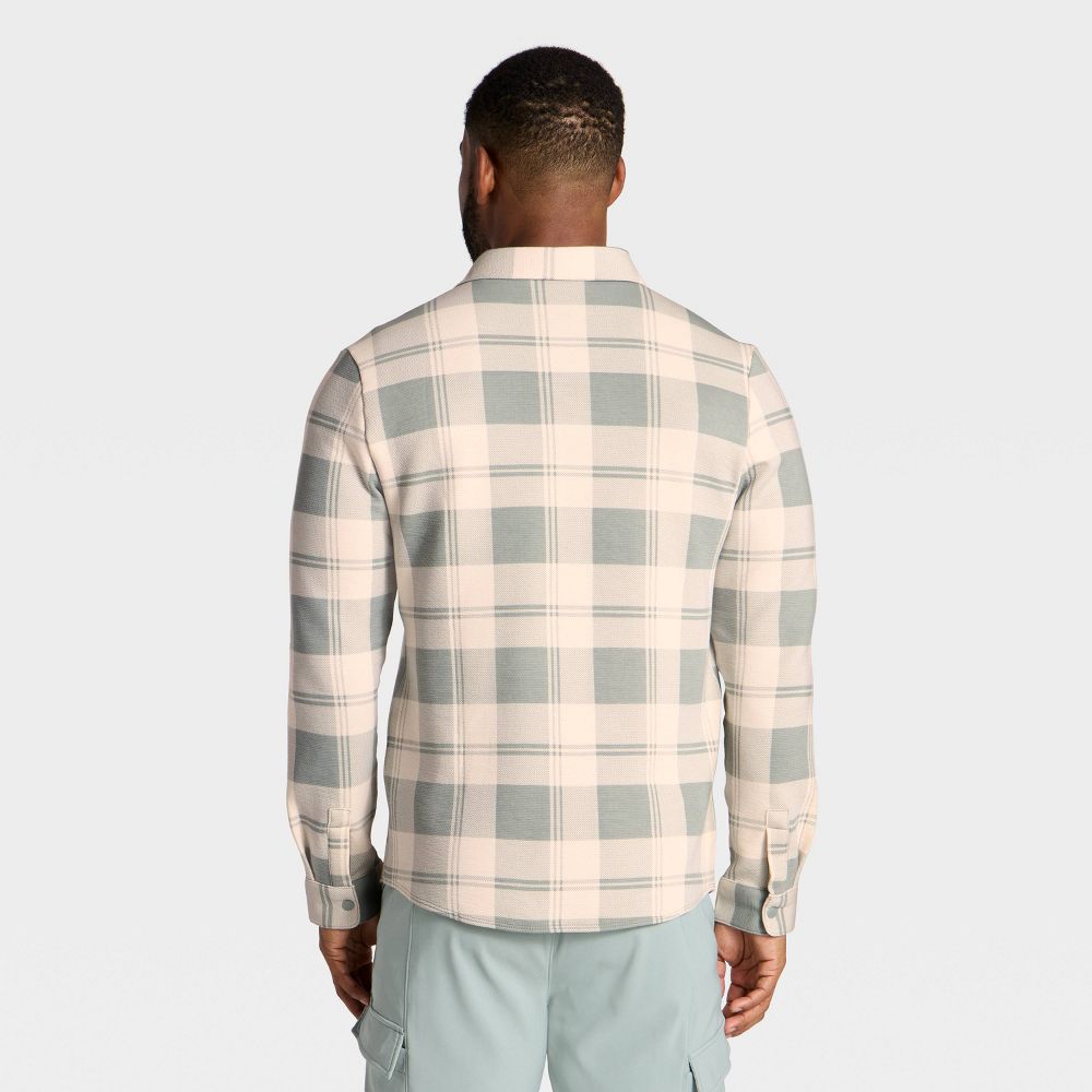 New - Men's Shirt Jacket - All In Motion™ Green Plaid M
