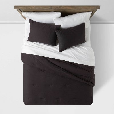 New - Threshold Sateen Comforter Set Quilted Year-Round Comfort ThresholdBullseye Deals