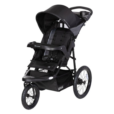 New - Baby Trend Expedition Plus Jogger with LED Safety Light - Madrid Black