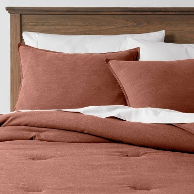 Space Dyed Cotton Linen Comforter & Sham Set - Threshold ThresholdBullseye Deals