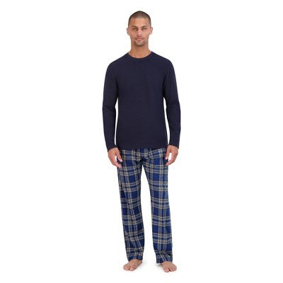 New - Hanes Originals Men's 2pc Comfort Fleece Sleep Pajama Set Hanes PremiumBullseye Deals