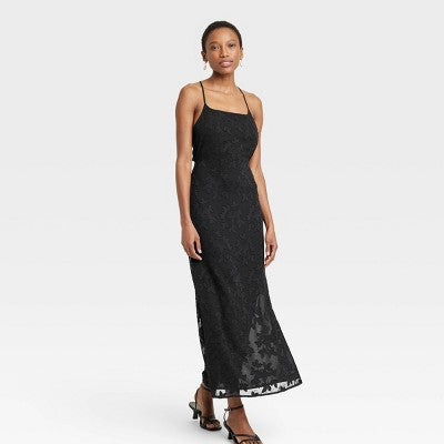 New - A New Day Women's Jacquard Maxi Summer Slip Dress Sundress A New DayBullseye Deals