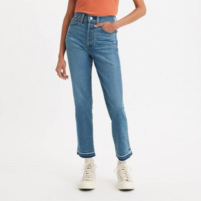 New - Levi's Women's High Rise Straight Leg Crop Jeans Snug Through Hip And Thigh Levi'sBullseye Deals