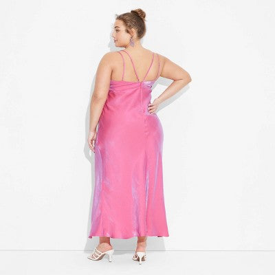New - Women's Iridescent Maxi Slip Dress - Wild Fable Wild FableBullseye Deals