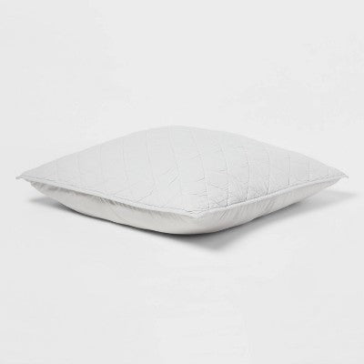 New - Threshold Pillow Sham Cotton-Linen Blend Diamond Stitch ThresholdBullseye Deals
