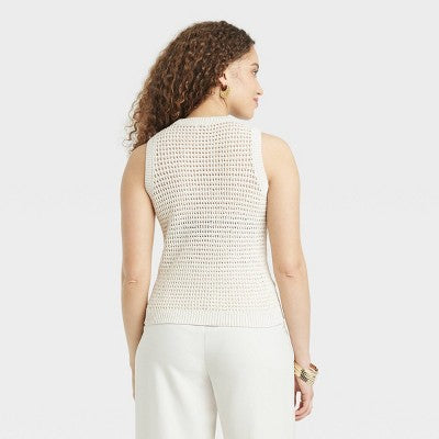 New - Women's High-Rise Linen Pleat Front Straight Trousers - A New Day A New DayBullseye Deals