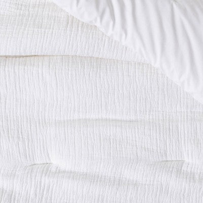 Open Box - King Micro Matelasse Comforter & Sham Set White - Threshold ThresholdBullseye Deals