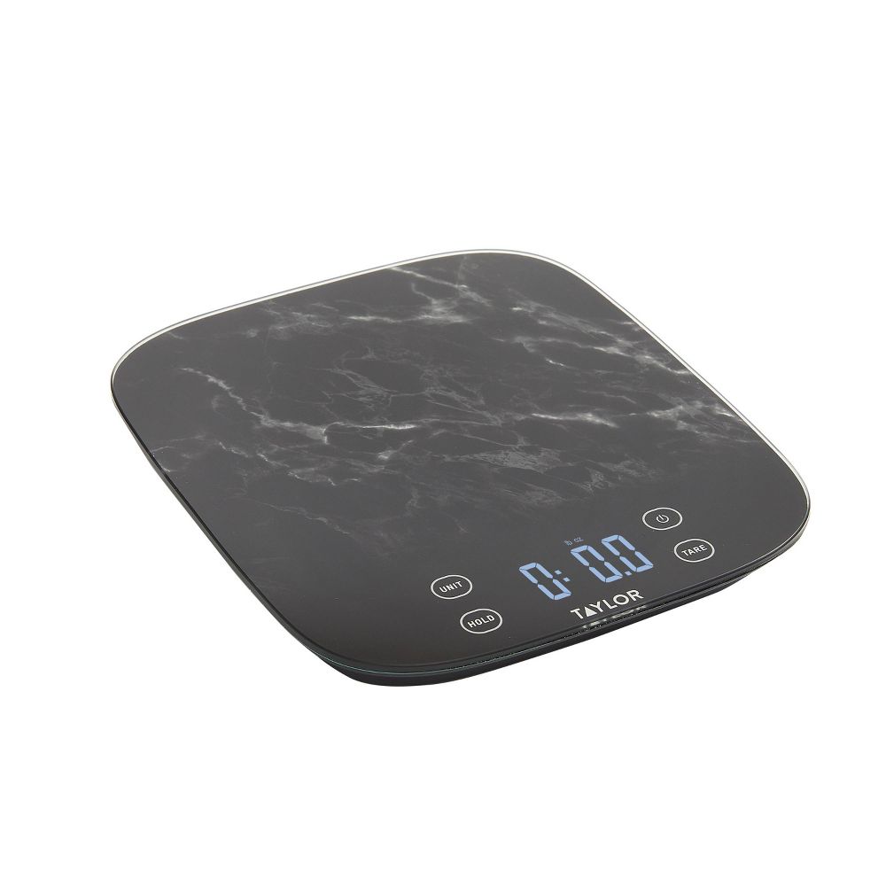 New - Taylor 22lb Waterproof Digital Kitchen Food Scale Black