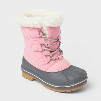 Open Box - Kids' Kit Easy-On Winter Boots - Cat & Jack™ Pink 6
