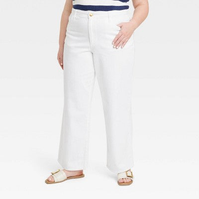 Universal Thread Women's High Waisted Wide Leg Cropped High-Rise Jeans Universal ThreadBullseye Deals