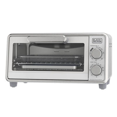 Open Box - BLACK+DECKER Onyx 4 Slice White Analog Toaster Oven