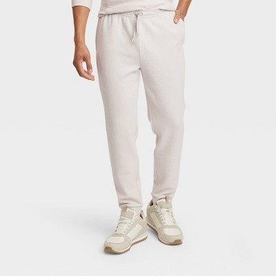 New - All In Motion Men's Textured Fleece Cotton Joggers Midweight Sweatpants All in MotionBullseye Deals