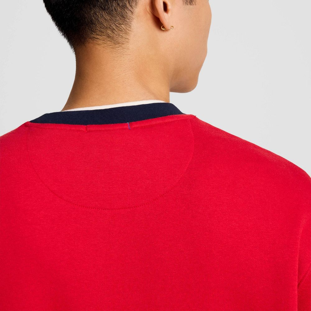 New - Champion Men's Double Ribbed Sweatshirt - Lava Falls S