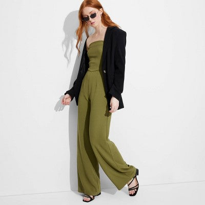 New - Women's Wide Leg Tube Jumpsuit - Wild Fable Wild FableBullseye Deals