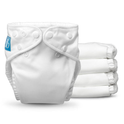 New - Charlie Banana One Size Reusable Cloth Diaper - 5ct - White