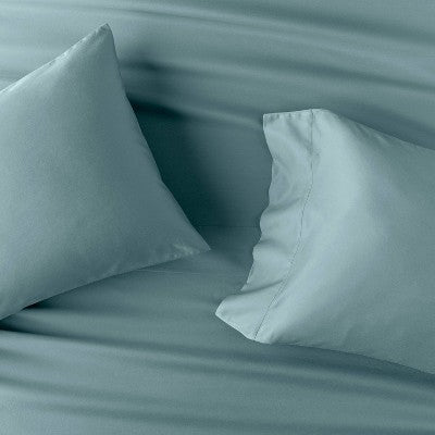 Open Box - 500 Thread Count Washed Supima Sateen Solid Sheet Set - Casaluna CasalunaBullseye Deals