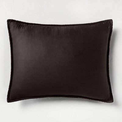 New - Casaluna Pillow Sham Linen-Blend OEKO-TEX Quilted CasalunaBullseye Deals