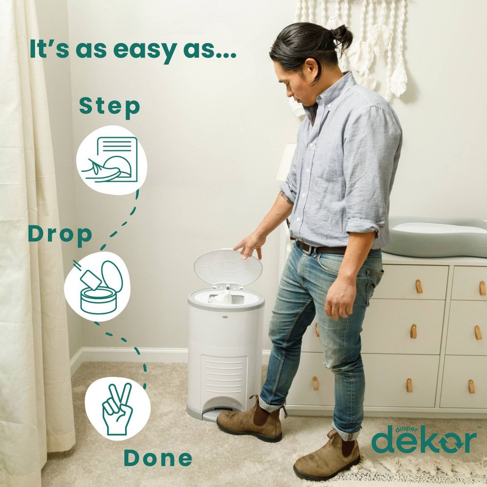New - Diaper Dekor Eko Classic Diaper Pail Gift Set