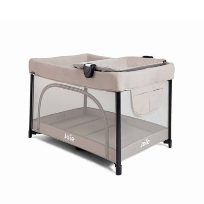 New - Joie Sesame LX One-Hand Fold Playard with Bassinet & Folding Changer - Dove