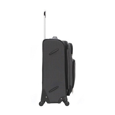 Skyline 24" Medium Checked Softside Luggage Spinner Suitcase Zip Closure SkylineBullseye Deals