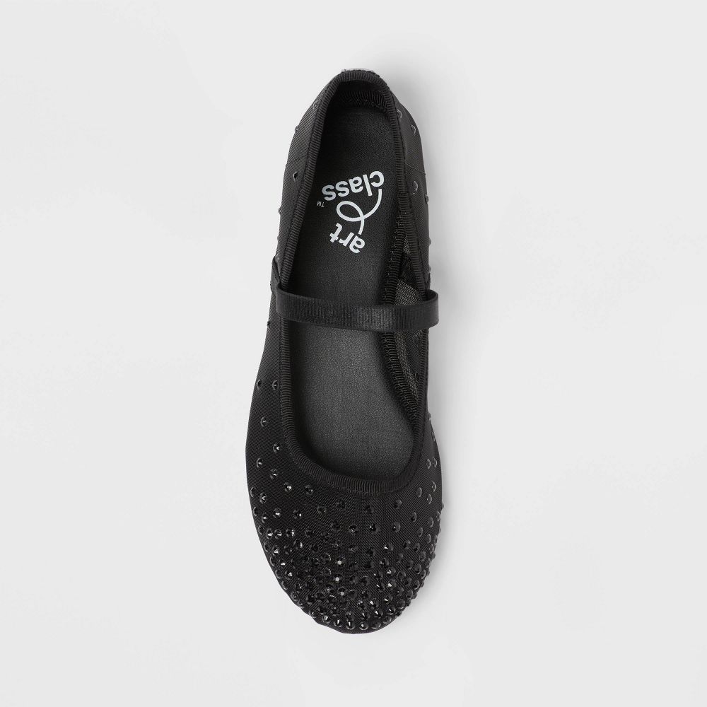 Open Box - Kids' Sybil Ballet Flats - art class™ Black 1
