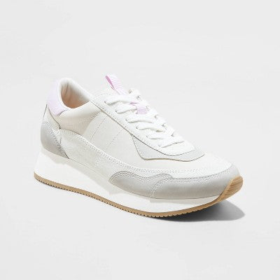 Universal Thread Women's Low Top Lace-Up Sneakers Memory Foam Insole Design Universal ThreadBullseye Deals