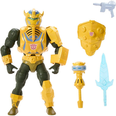 New - Masters of Universe Origins & Transformers Bumblebee Armor Man At Arms Action Figure, MOTU 5.5" Toy