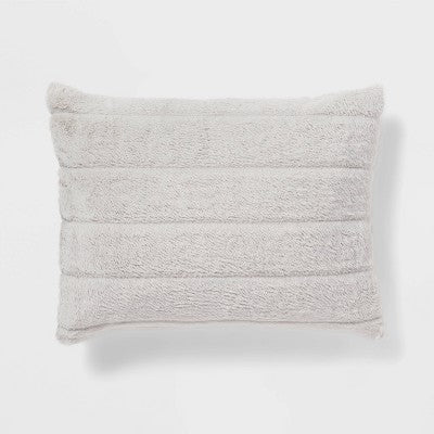 New - Threshold Luxe Faux-Fur Comforter & Sham Set Lightweight ThresholdBullseye Deals
