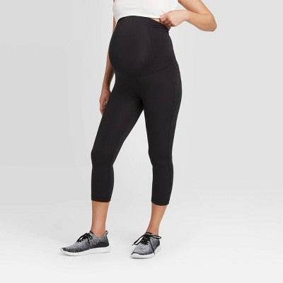 New - Isabel Maternity Pants Over Belly Active Capri Leggings Yoga Fitness Pants Isabel Maternity by Ingrid & IsabelBullseye Deals