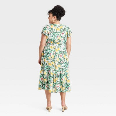 New - A New Day Women's Chunky Block High Heel Slip On Mules Sandals Raffia Woven Band A New DayBullseye Deals