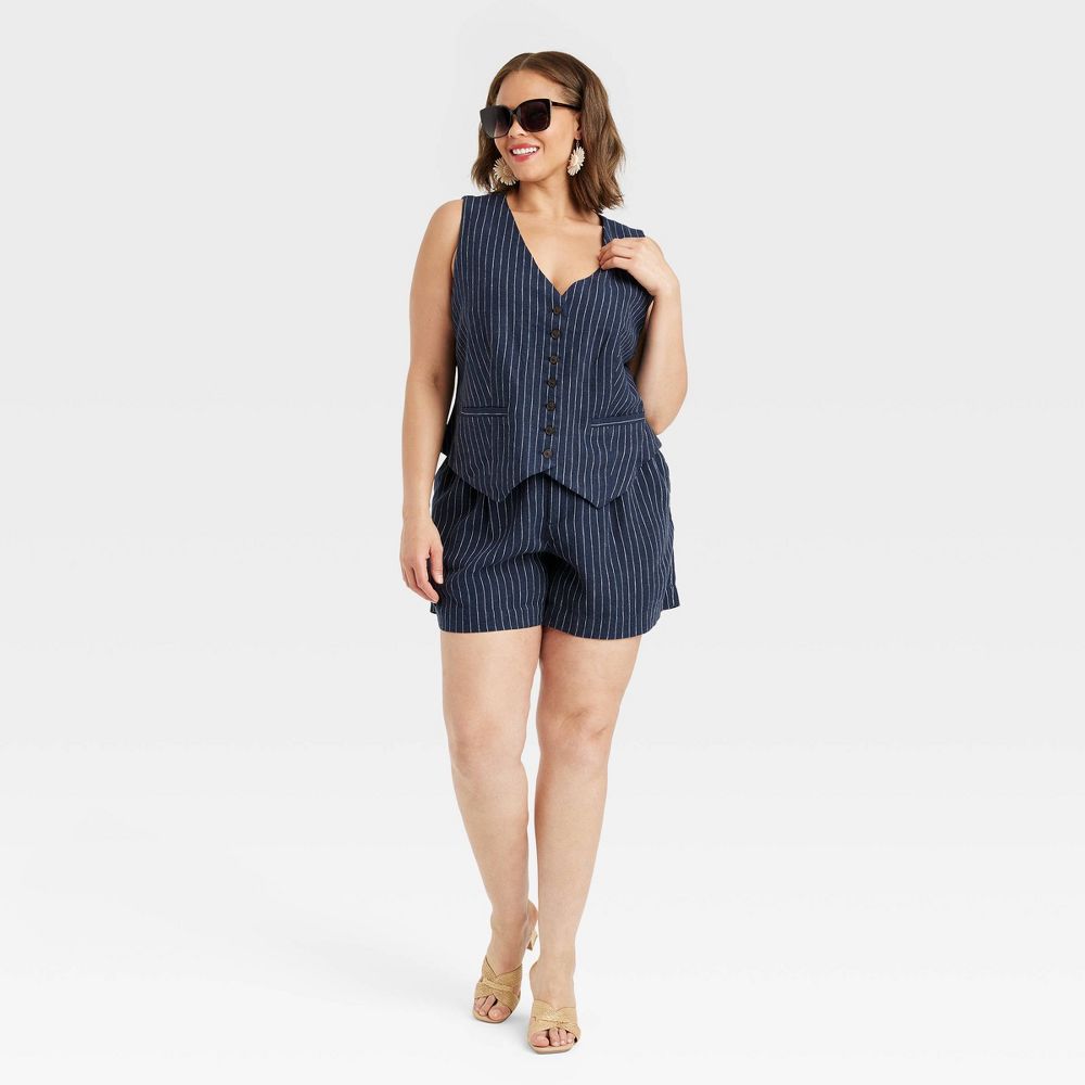 New - A New Day Women's Chunky Block High Heel Slip On Mules Sandals Raffia Woven Band A New DayBullseye Deals