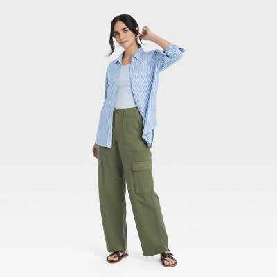 New - Women's Mid-Rise Utility Cargo Pants - Universal Thread Universal ThreadBullseye Deals