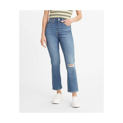 Levi's Women's High Rise Straight Leg Crop Jeans Snug Through Hip And Thigh Levi'sBullseye Deals