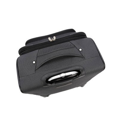 Skyline 24" Medium Checked Softside Luggage Spinner Suitcase Zip Closure SkylineBullseye Deals
