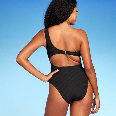 Shade & Shore Women's One Shoulder One Piece Swimsuit Cutout Monokini Shade & ShoreBullseye Deals