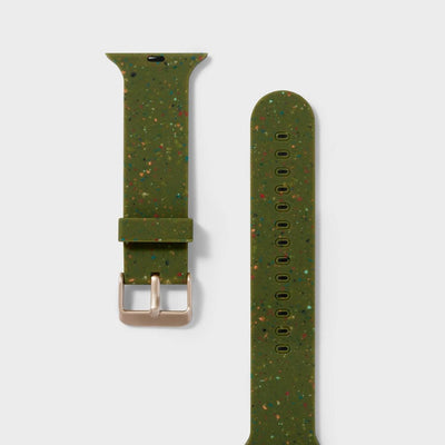 New - Apple Watch Silicone Band 38/40/41mm - heyday™ Olive Speckle