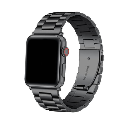 New - Posh Tech Maxwell Stainless Steel Smart Watch Band, Universal Fit for Apple Watch, Samsung Galaxy, Garmin 20mm - Black