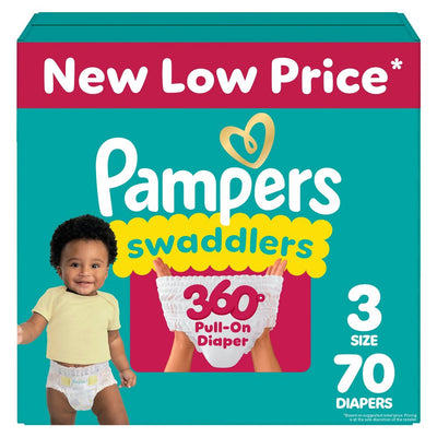 Open Box - Pampers Swaddler 360 Disposable Baby Diapers - Size 3 - 70ct
